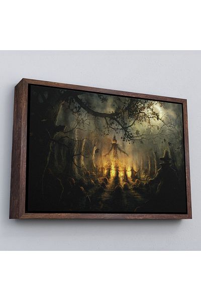 Harita Sepeti Pictură decorativă de perete înfricoșătoare pentru petrecerea de Halloween înrămare-5194
