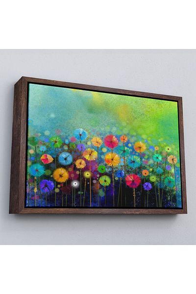 Harita Sepeti Rame cu flori abstracte Vedere acuarelă Pictură decorativă pe pânză de perete-3467