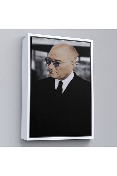 Harita Sepeti Pictură portret Ataturk înrămată Mustafa Kemal Atatürk Pictură decorativă pe pânză dreptunghiulară-130