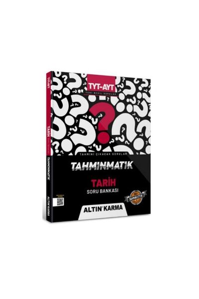 Altın Karma Yayınları Altınkarma Tahminmatik Tyt - Ayt Tarih Soru Bankası