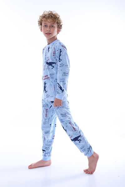 ZUZUNGA Băiat - Set de pijamale cu imprimeu dinozaur