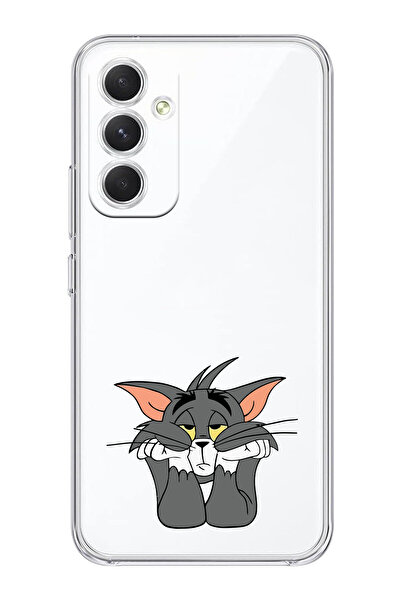 moonset Samsung Galaxy A25 Uyumlu Tom Tasarımlı Baskılı Şeffaf Telefon Kılıfı