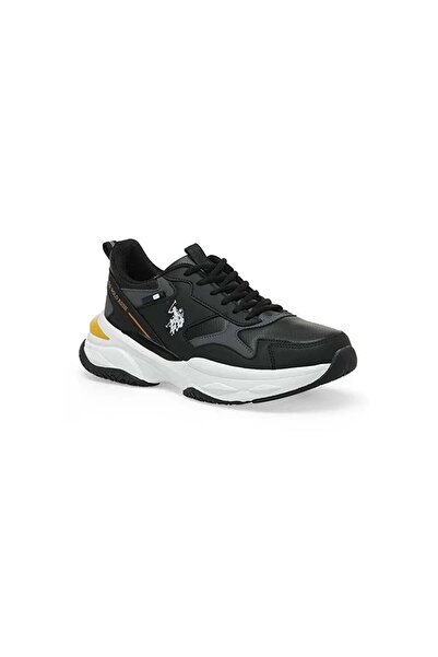 U.S. Polo Assn. يو اس بولو اسنحذاء سوليدار للرجال - أسود
