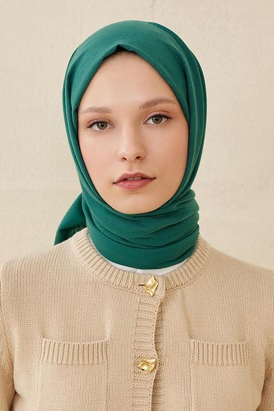 Qef Soft Cotton Shawl Emerald Green