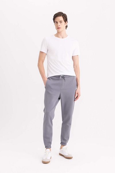 DeFacto Standard Fit Jogger Sweatpants Τσέπη με κορδόνια στη μέση Basic Flat ελαστικό πόδι A6468ax23au