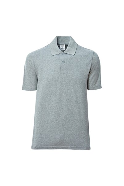 RELAXIA Μπλουζάκι με γιακά πόλο Γκρι μελανζ