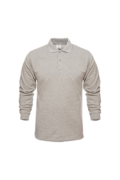 RELAXIA Ανδρικό φούτερ με λαιμόκοψη Polo Melange