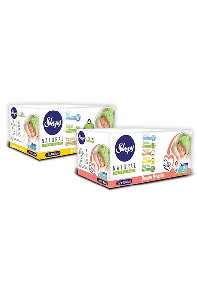 Sleepy Natural 12X40 Newborn + 12X40 Follow-Up Towel (960 Sheets)