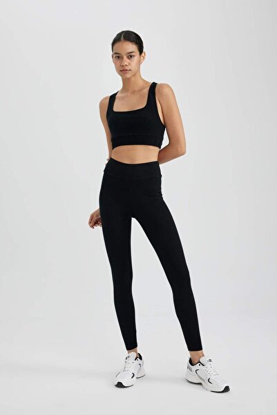 DeFacto Defactofit Beli Saran Pamuklu Sporcu Tayt Z6327az23sp