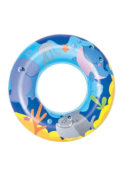 BESTWAY 51 Cm Patterned Sea and Pool Ring - Sea Adventures Swim Rings for Kids 36113