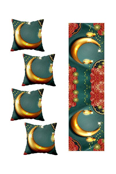 Pelangi Ramazan Süslemeli Hilal Masa Değişik Ranır Modelleri Dekoratif 4'lü K...