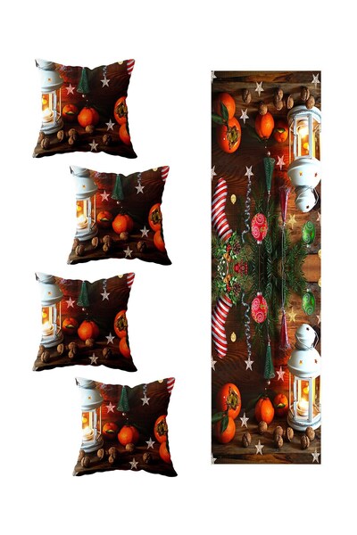 Genel Markalar Yılbaşı Feneri Ahşap Kış Masa Değişik Ranır Modelleri Dekorati...