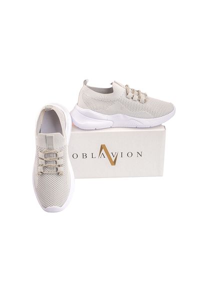 Oblavion Gray Life Comfort - Orthopedic Women's Knitwear Sports Shoes