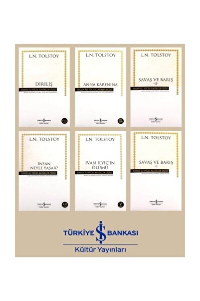 TÜRKİYE İŞ BANKASI KÜLTÜR YAYINLARI Lev N Tolstoy Seti (5 Kitap)