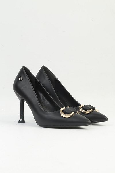 Pierre Cardin ® |   PC-54021 - Μαύρα - Γυναικεία παπούτσια με τακούνι
