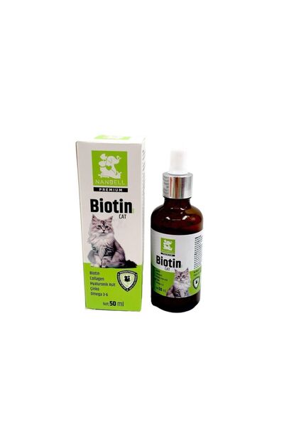 Nanbell Kediler İçin Biotin/Kolajen/Omega 3-6 50 ml