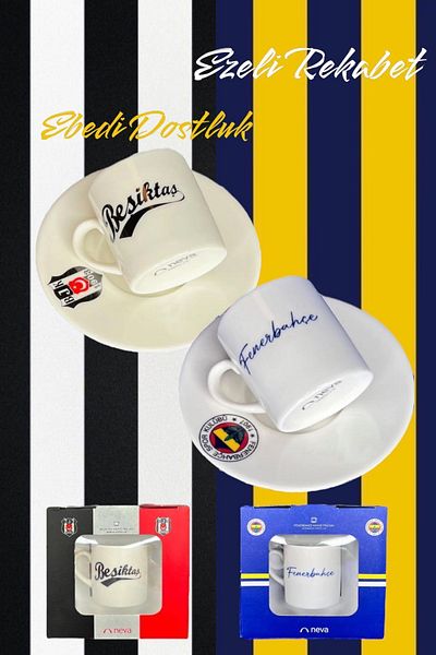 Neva Fb-bjk Licensed Coffee Cup Set - in Special Box, Father's Day Gift