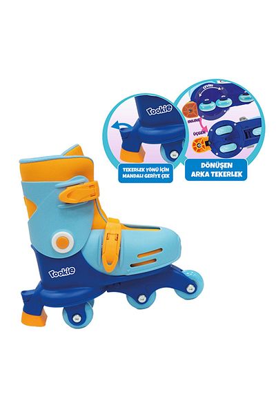 Rookie 2 in 1 Twisty Roller Skate with Adjustable Wheels