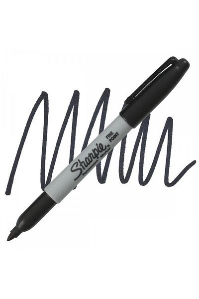Sharpie Markör Fine Thin Tip Colored Pencil - Blue, Pink and Black (1 Piece Each)