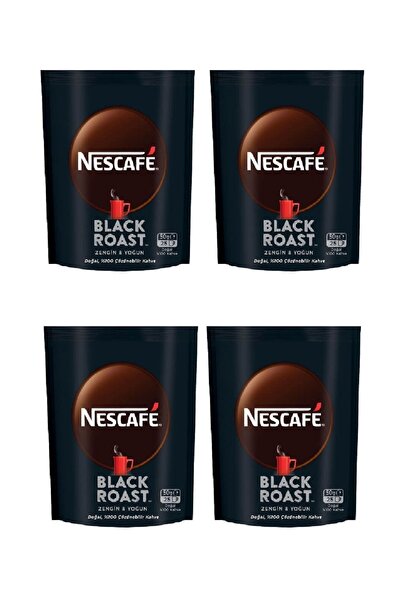 Nescafe Black Roast Çözünebilir Kahve Ekonomik 50 Gr x 4 adet