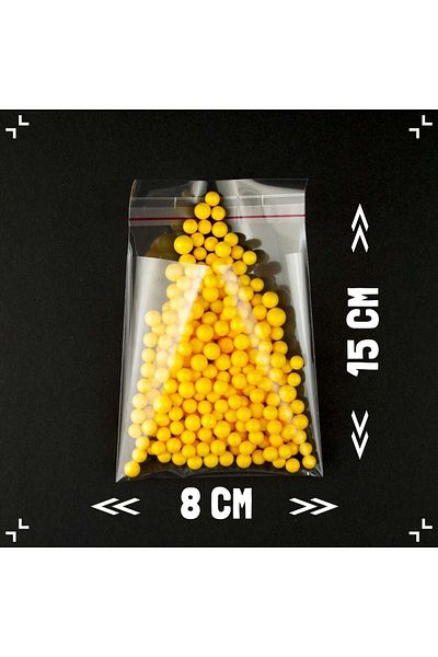 littlemonky 50 Pieces 8x15cm Transparent Tape Bag, Transparent Packaging Bag, E-commerce Packaging