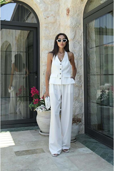 Serica Moda Set vestă și pantaloni Halter