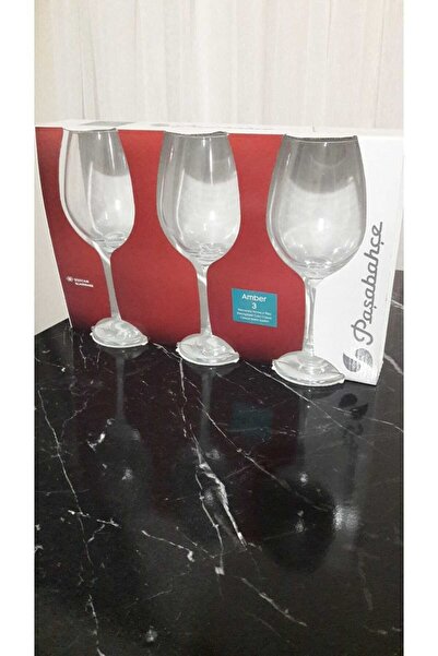 Paşabahçe amber 3 lü KADEH BARDAK