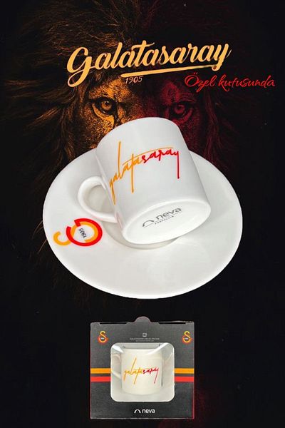 Neva Gs Fan مرخص - كوب هدية عيد الأب بلون القهوة في صندوق خاص