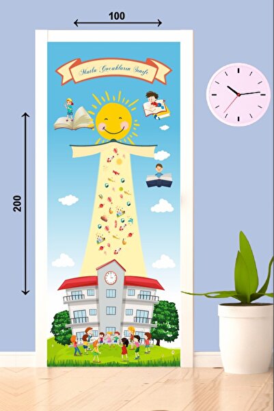 Başaran Tabela İlkokul Kapı Yüzey Giydirme Çocuk Kitap Söz Desen Stıcer