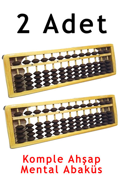 direkstoktan 2 ADET Soroban Mental Abaküs Aritmetik 13 Basamaklı Japon Abaküs...