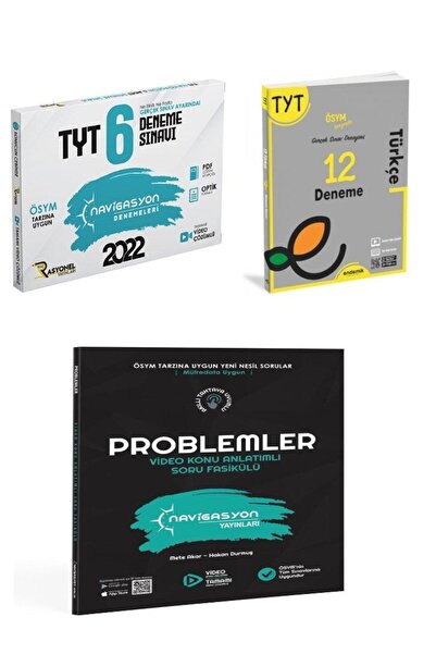 Rasyonel Yayınları Rasyonel 6'lı Genel Deneme Endemik Tyt Türkçe Deneme Navig...
