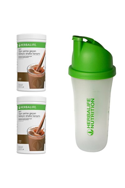 Herbalife Besleyici Shake Çikolata Aromalı 2 Adet +Karıştı Shaker