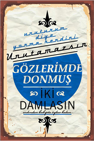 hediyeniburadabul Poster din lemn proiectat TSM