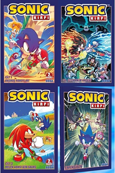 Presstij Kitap Kirpi Sonic Cilt 1/2/3/4  Set