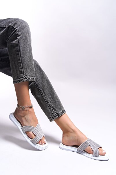 Riccon Papuci de damă Shurdrie 0012516 alb