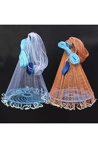 Denizyıldızı Amerikan Çemberli Pro Serpme 6 Kg Zincirli Misina Ağ. Yükseklik 2,20 Mt Açılımı 17 Mt.