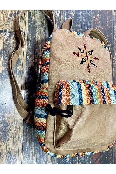Street Bag Αδιάβροχο σακίδιο πλάτης Ethnic Nubi Pattern - Καθημερινή και Ταξιδιωτική Χρήση
