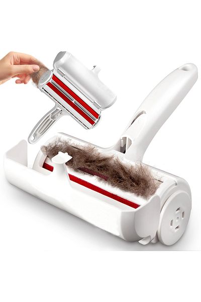 Efege Cat Dog Hair Collector - with Dust Bristle Cleaning Chamber, Pet Hair and Lint Collector Purse