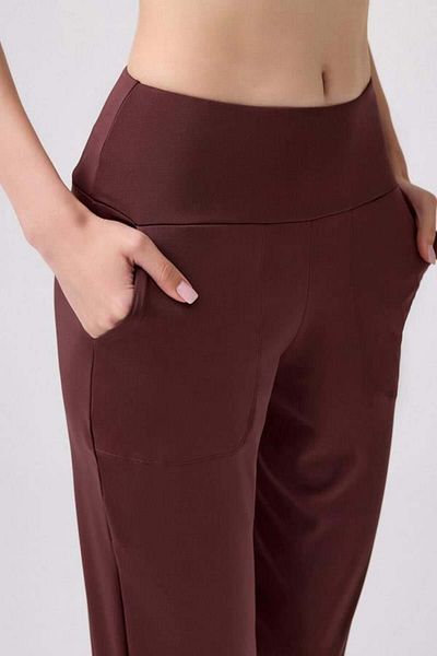 Cottonhill Brown High Waist and Double Pocket Women's Jogger Sweatpants
