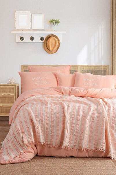 İyi Geceler İstanbul Σετ Mystic Ocean Double Pique - Παπλωματοθήκη 100% βαμβάκι