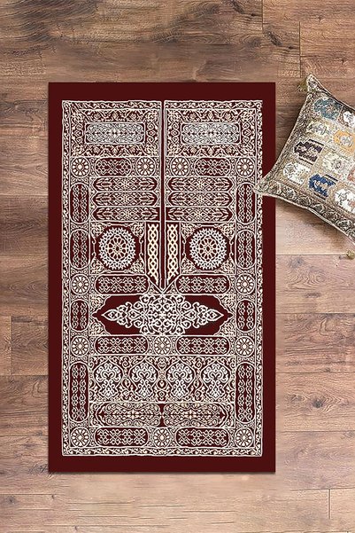 EY HOME Digital Printed Washable Stylish Design Gift Prayer Rug Prayer Mat 70X130Cm