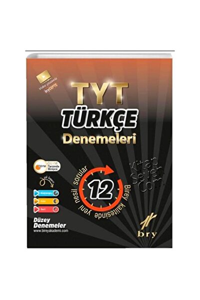 Birey Yayınları Tyt Türkçe 12'li Deneme
