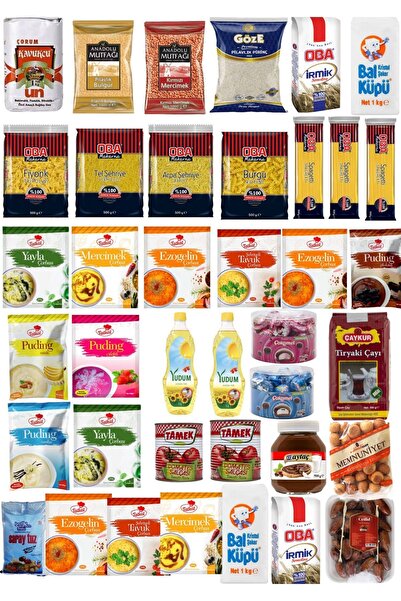 Çaykur Ramazan paketi kumanya yardım gıda erzak kolisi mega paket 39 parça ürün