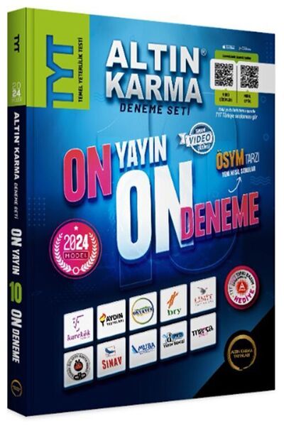 Altın Karma Yayınları TYT Altın Karma Deneme Seti - 2024 Model 10 Yayın 10 De...