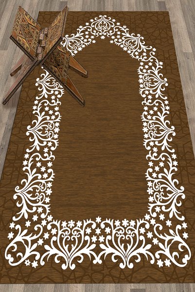 EY HOME Digital Printed Washable Simple and Stylish Prayer Rug 70X130 cm