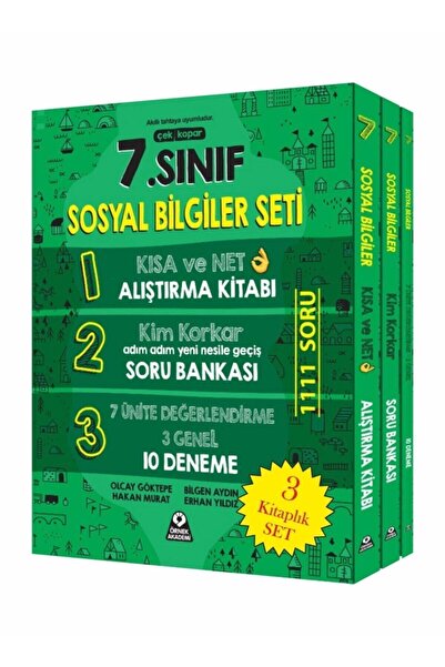 Örnek Akademi Yayınları Örnek Akademi 7. Sınıf Sosyal Bilgiler 3'lü Set