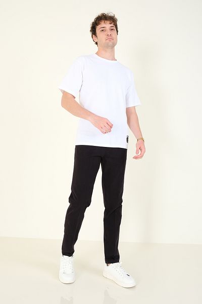 Giyim Dünyası Black Canvas Men's Trousers - Side Pocket