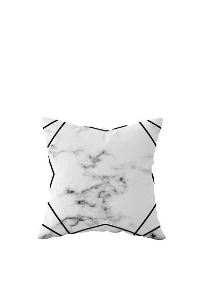 on the clouds Double Sided Marble Patterned Hidden Zippered Pillowcase - Throw Pillow Seat Pillow