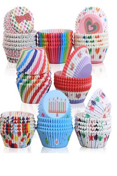 KONTEF 100 Pieces Muffin Cake Mold Mini Natural Paper Cupcake Browni Cake Tartolet Mold