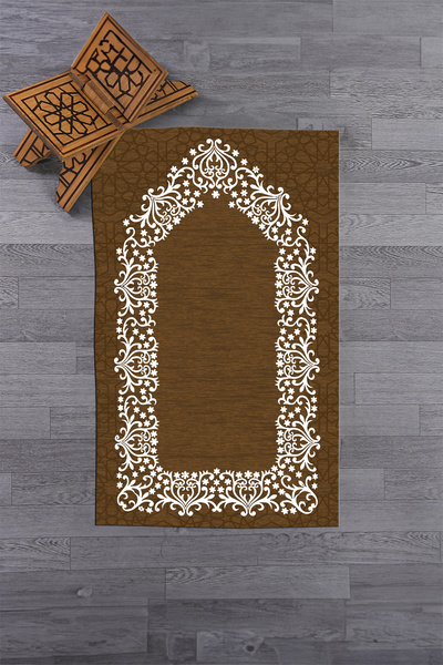 EY HOME سجادة صلاة رقمية مطبوع قابلة للغسل وبسيطة وأنيقة مقاس 70x130 سم